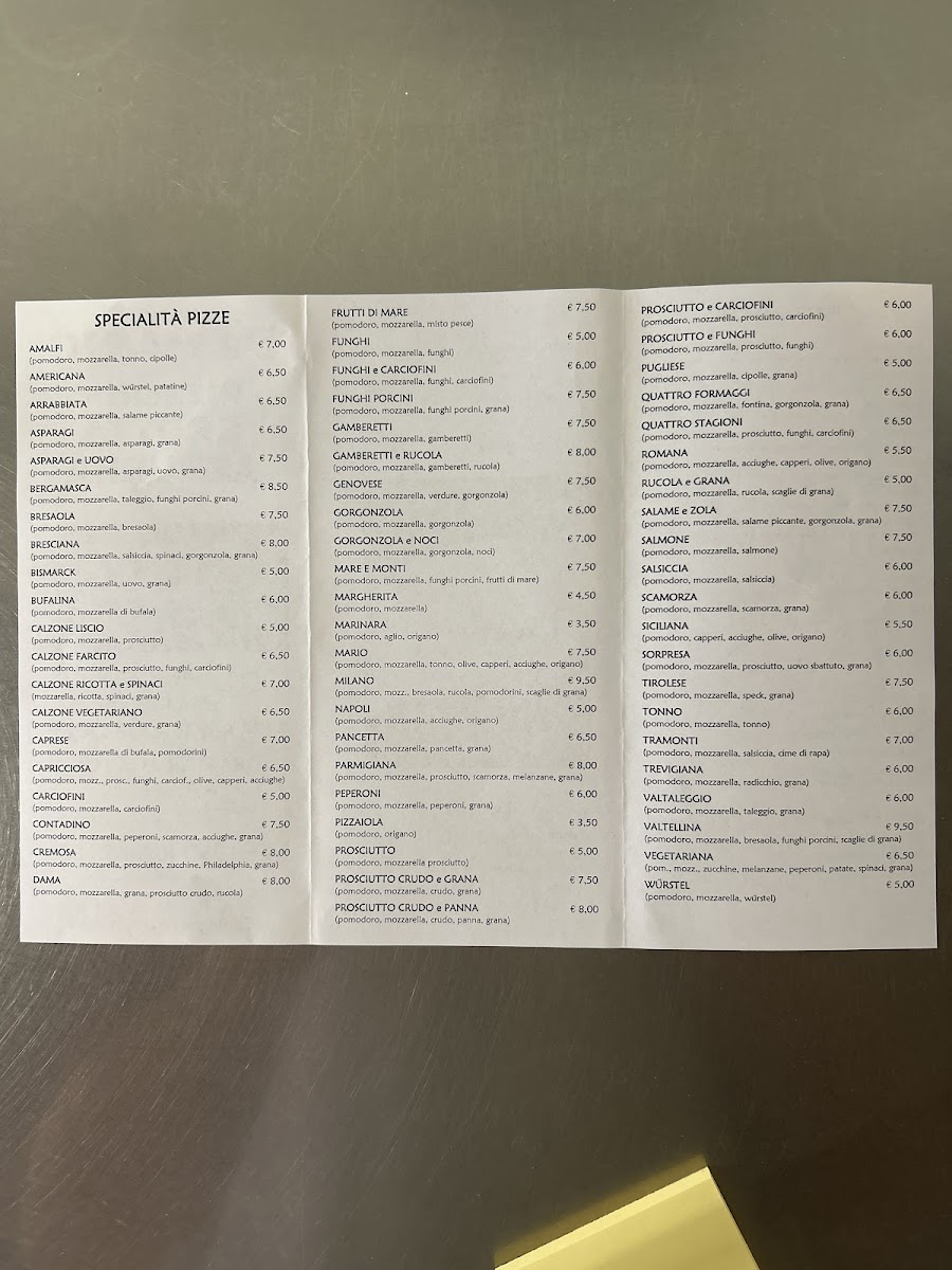 Menu Pizzeria Grotta Azzurra-1